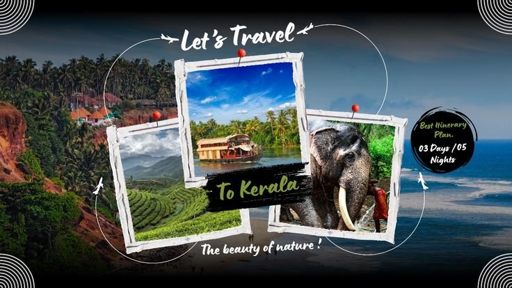 Black & White Kerala Travel Youtube Thumbnail